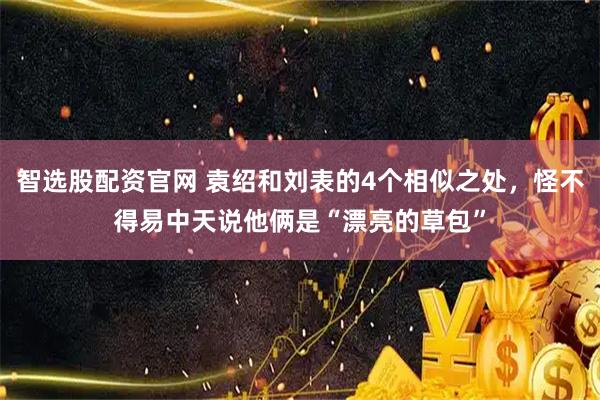 智选股配资官网 袁绍和刘表的4个相似之处，怪不得易中天说他俩是“漂亮的草包”